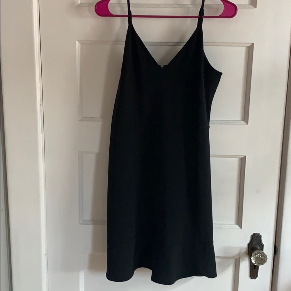 Black spaghetti strap dress